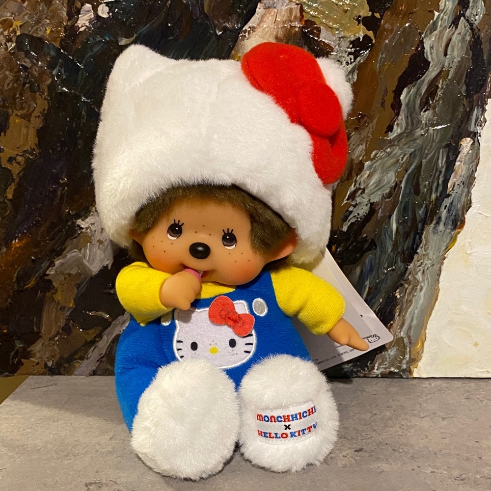 Sanrio Hello Kitty x Monchhichi Plush Doll